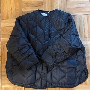 The Frankie Shop Teddy Quilted Jacket - Black